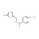 [1-(4-Methoxy-phenyl)-ethyl]-(5-methyl-furan-2-yl-methyl)-amine - chemical structure image