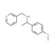 [1-(4-Methoxy-phenyl)-ethyl]-pyridin-3-ylmethyl-amine - chemical structure image