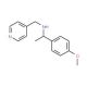 [1-(4-Methoxy-phenyl)-ethyl]-pyridin-4-ylmethyl-amine - chemical structure image