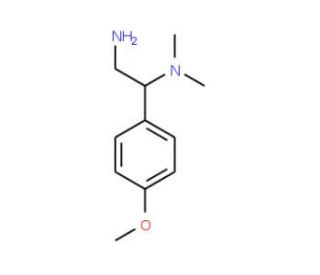 1-(4-Methoxy-phenyl)-N*1*,N*1*-dimethyl-ethane-1,2-diamine (CAS 851169-57-8) - chemical structure image