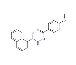 1-(4-Methoxybenzoyl)-2-(1-naphthoyl)hydrazine (CAS 331636-68-1) - chemical structure image