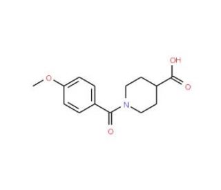 1-(4-Methoxybenzoyl)-4-piperidinecarboxylic acid (CAS 510739-83-0) - chemical structure image