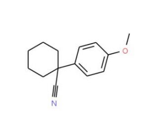 1-(4-Methoxyphenyl)-1-cyclohexanecarbonitrile (CAS 36263-51-1) - chemical structure image