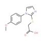 {[1-(4-methoxyphenyl)-1H-imidazol-2-yl]thio}acetic acid - chemical structure image