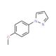 1-(4-Methoxyphenyl)-1H-pyrazole (CAS 35715-67-4) - chemical structure image