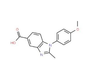 1-(4-Methoxyphenyl)-2-methyl-1H-benzimidazole-5-carboxylic acid - chemical structure image