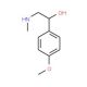 1-(4-Methoxyphenyl)-2-(methylamino)ethanol (CAS 58777-87-0) - chemical structure image