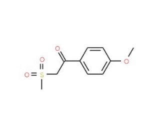 1-(4-Methoxyphenyl)-2-(methylsulphonyl)-1-ethanone (CAS 27918-36-1) - chemical structure image