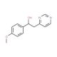 1-(4-Methoxyphenyl)-2-(pyrimidin-4-yl)ethanol - chemical structure image