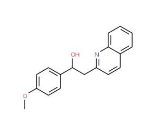 1-(4-Methoxyphenyl)-2-(quinolin-2-yl)ethanol (CAS 94004-77-0) - chemical structure image