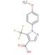 1-(4-Methoxyphenyl)-5-(trifluoromethyl)-1H-pyrazole-4-carboxylic acid (CAS 98534-83-9) - chemical structure image