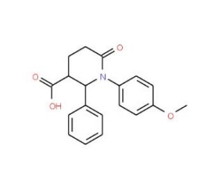1-(4-methoxyphenyl)-6-oxo-2-phenylpiperidine-3-carboxylic acid - chemical structure image