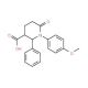 1-(4-methoxyphenyl)-6-oxo-2-phenylpiperidine-3-carboxylic acid - chemical structure image