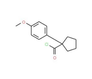 1-(4-Methoxyphenyl)cyclopentanecarbonyl chloride - chemical structure image