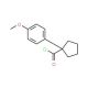 1-(4-Methoxyphenyl)cyclopentanecarbonyl chloride - chemical structure image