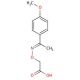 1-(4-Methoxyphenyl)ethyliminoxyacetic acid (CAS 63564-07-8) - chemical structure image