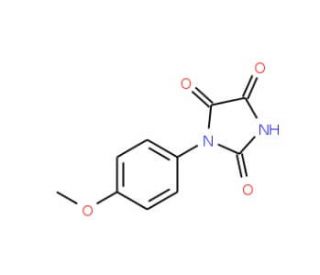 1-(4-methoxyphenyl)imidazolidine-2,4,5-trione - chemical structure image
