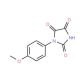 1-(4-methoxyphenyl)imidazolidine-2,4,5-trione - chemical structure image