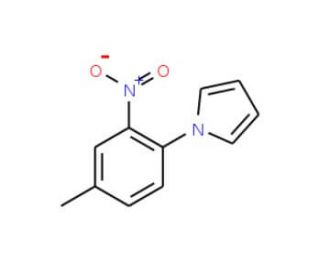 1-(4-Methyl-2-nitrophenyl)-1H-pyrrole (CAS 59194-20-6) - chemical structure image