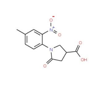 1-(4-methyl-2-nitrophenyl)-5-oxopyrrolidine-3-carboxylic acid - chemical structure image