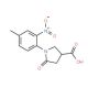 1-(4-methyl-2-nitrophenyl)-5-oxopyrrolidine-3-carboxylic acid - chemical structure image