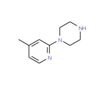 1-(4-Methyl-2-pyridyl)piperazine (CAS 34803-67-3) - chemical structure image