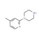 1-(4-Methyl-2-pyridyl)piperazine (CAS 34803-67-3) - chemical structure image