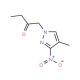 1-(4-Methyl-3-nitro-1H-pyrazol-1-yl)butan-2-one - chemical structure image