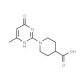 1-(4-methyl-6-oxo-1,6-dihydropyrimidin-2-yl)piperidine-4-carboxylic acid - chemical structure image