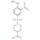 1-{[4-(methylamino)-3-nitrophenyl]sulfonyl}piperidine-4-carboxylic acid - chemical structure image