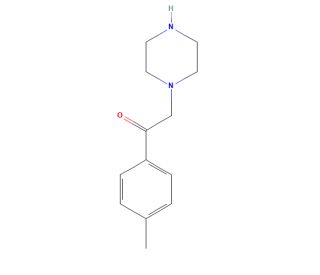 1-(4-methylphenyl)-2-piperazin-1-ylethanone - chemical structure image