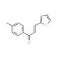 1-(4-methylphenyl)-3-(2-thienyl)prop-2-en-1-one (CAS 6028-89-3) - chemical structure image