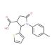 1-(4-methylphenyl)-5-oxo-2-thien-2-ylpyrrolidine-3-carboxylic acid - chemical structure image