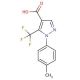 1-(4-Methylphenyl)-5-(trifluoromethyl)-1H-pyrazole-4-carboxylic acid (CAS 98534-84-0) - chemical structure image