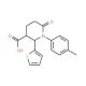 1-(4-methylphenyl)-6-oxo-2-thien-2-ylpiperidine-3-carboxylic acid - chemical structure image