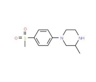 1-[4-(Methylsulfonyl)phenyl]-3-methylpiperazine - chemical structure image