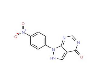 1-(4-nitrophenyl)-1,5-dihydro-4H-pyrazolo[3,4-d]pyrimidin-4-one - chemical structure image