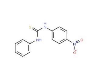 1-(4-Nitrophenyl)-3-phenyl-2-thiourea (CAS 7669-49-0) - chemical structure image