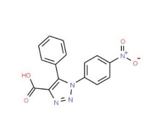 1-(4-Nitrophenyl)-5-phenyl-[1,2,3]triazole-4-carboxylic acid - chemical structure image