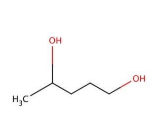 1,4-Pentanediol (CAS 626-95-9) - chemical structure image