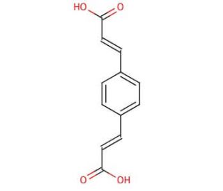 1,4-Phenylenediacrylic acid (CAS 16323-43-6) - chemical structure image