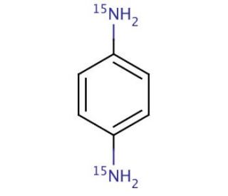 1,4-Phenylenediamine-15N2 (CAS 119516-82-4) - chemical structure image