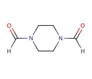 1,4-Piperazinedicarboxaldehyde (CAS 4164-39-0) - chemical structure image