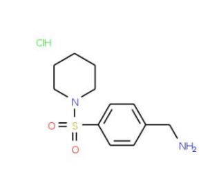 1-[4-(piperidin-1-ylsulfonyl)phenyl]methanamine hydrochloride - chemical structure image