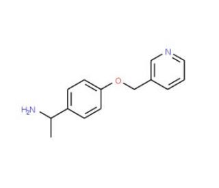 1-[4-(pyridin-3-ylmethoxy)phenyl]ethanamine - chemical structure image