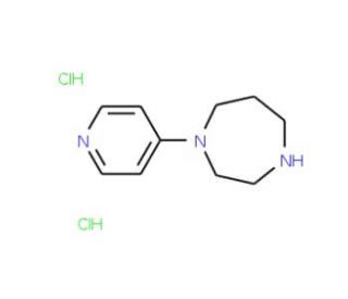 1-(4-Pyridyl)homopiperazine dihydrochloride (CAS 851292-41-6) - chemical structure image