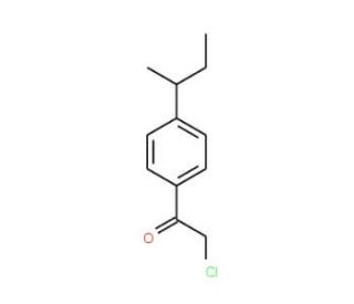 1-(4-sec-Butyl-phenyl)-2-chloro-ethanone (CAS 77234-66-3) - chemical structure image