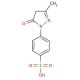 1-(4-Sulfophenyl)-3-methyl-5-pyrazolone (CAS 89-36-1) - chemical structure image