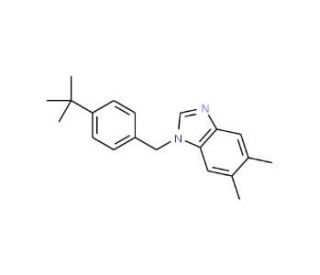 1-(4-tert-butylbenzyl)-5,6-dimethyl-1H-benzimidazole - chemical structure image