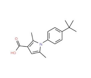 1-(4-tert-butylphenyl)-2,5-dimethyl-1H-pyrrole-3-carboxylic acid - chemical structure image